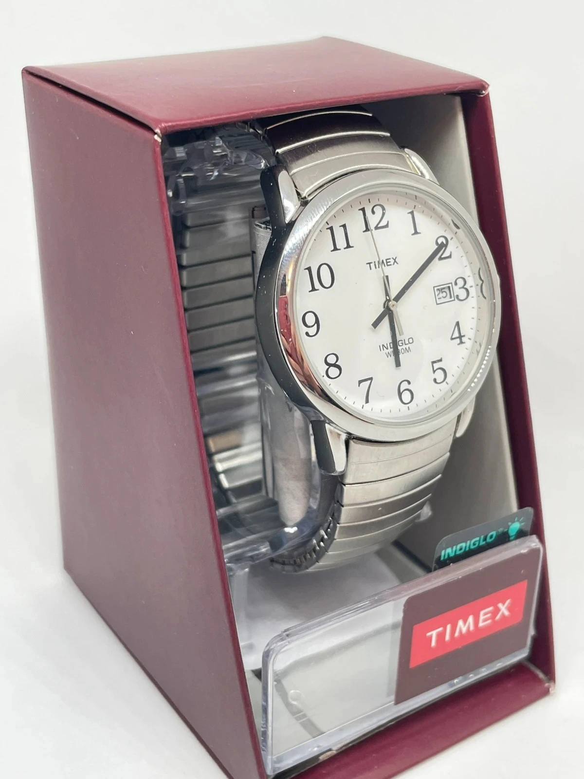 Reloj TIMEX Indigo, original nuevo con caja | Acero inoxidable, luz nocturna, modelo WR 30M – photo 2
